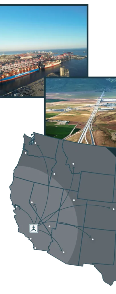 Tejon Map with Scenery Collage