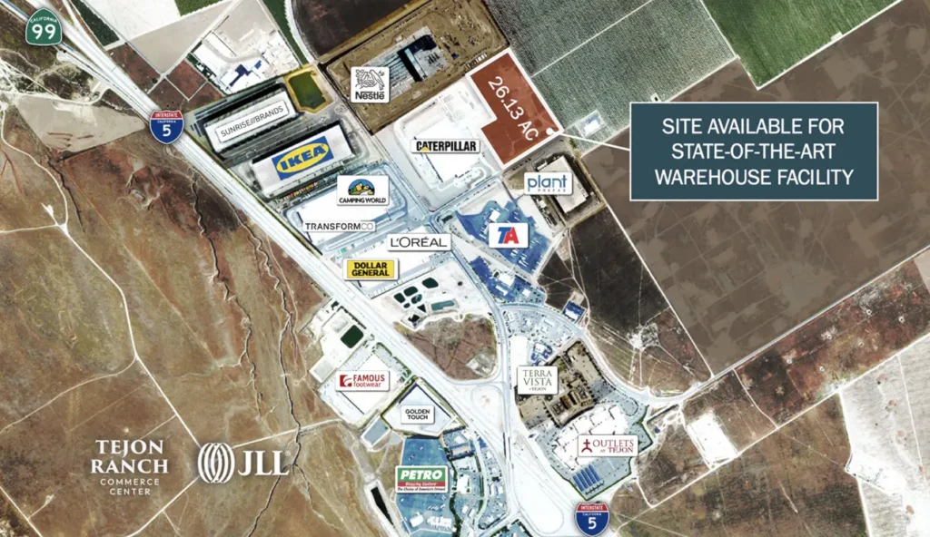 Tejon Ranch Commerce Available Property Hero Image -- Parcel 4B
