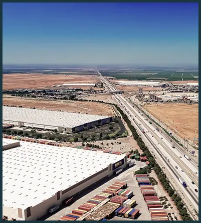 Aerial View of Tejon Ranch Commerce Industrial Real Estate Properties