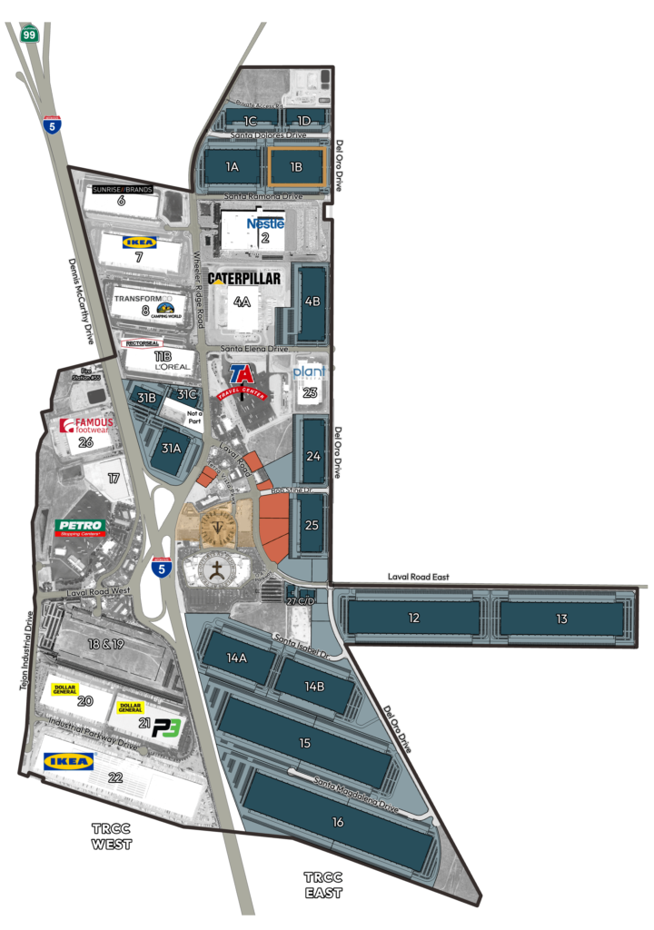 Tejon Ranch Commerce Property Master Plan Map 2026